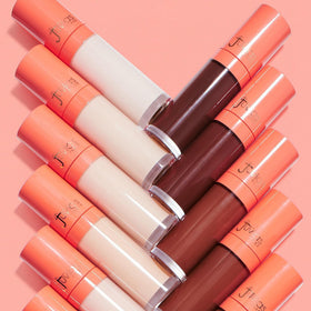 Juvia's Place concealer applied under eye, brightens and hides dark circles