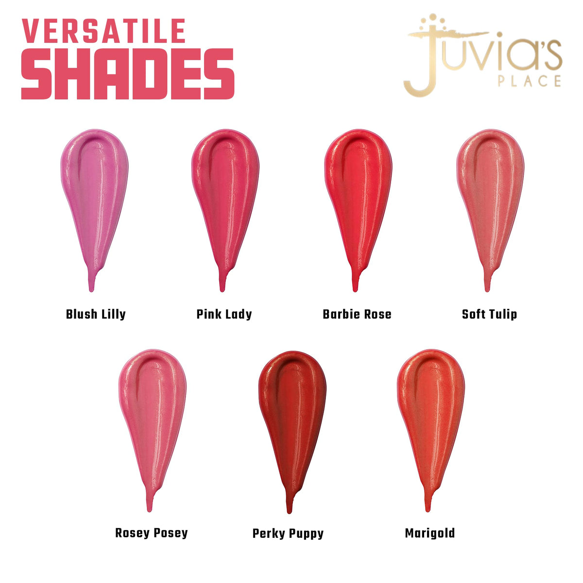 Juvia's Place texture swatch showing creamy luminous finish and blendability