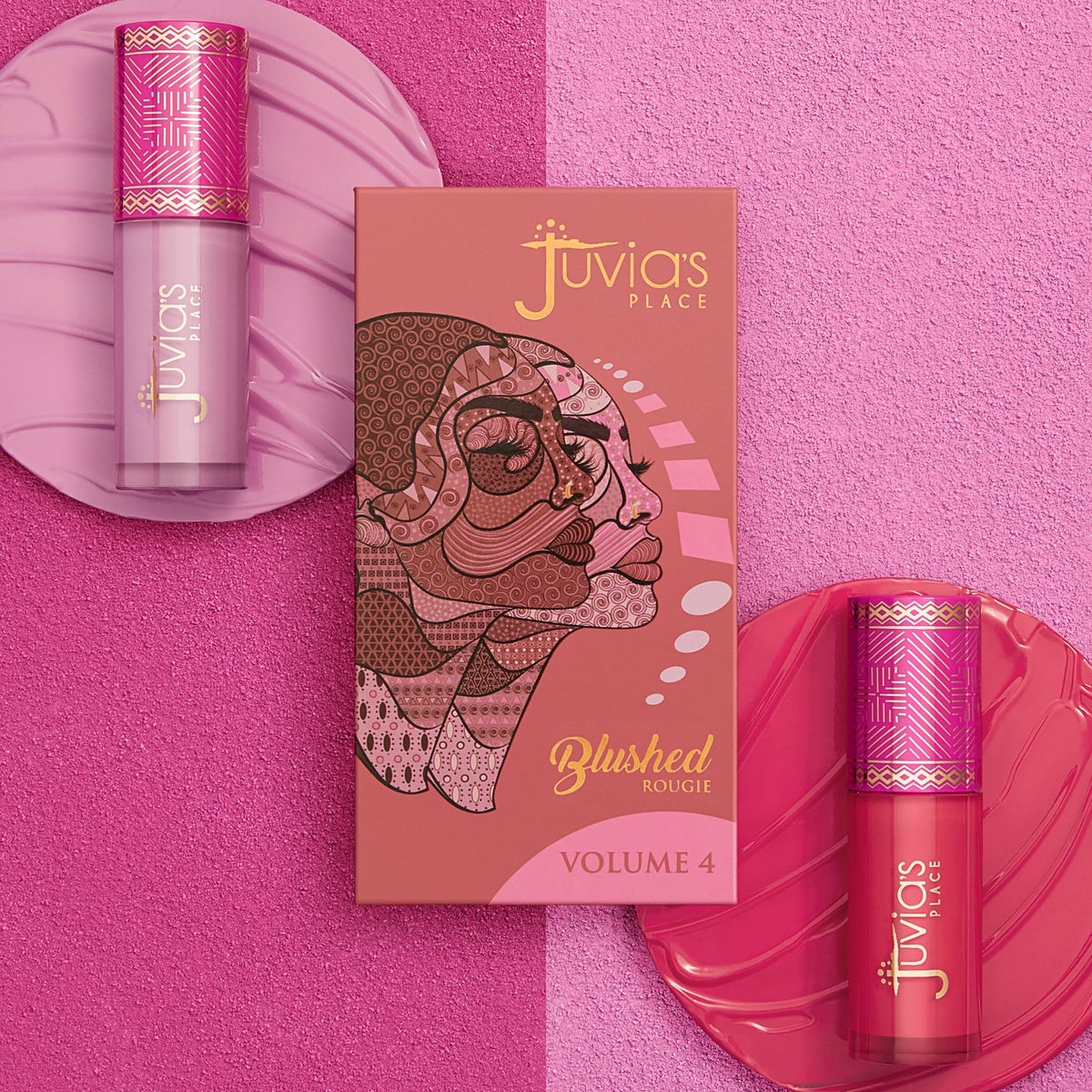 Juvia's Place application with brush demonstrating effortless blending and buildable color