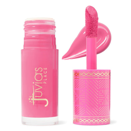 Juvia's Place front packaging showing blush shade and neat design benefit
