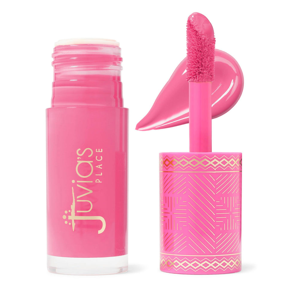 Juvia's Place front packaging showing blush shade and neat design benefit