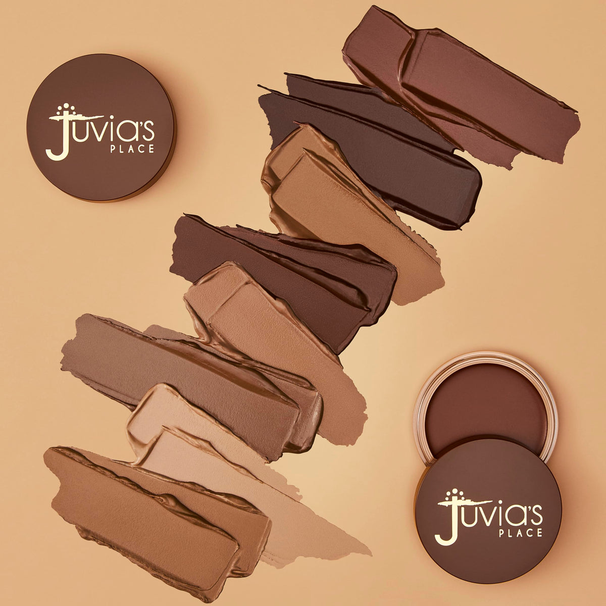 Juvia's Place close-up of creamy amber texture showing blendable, silky finish