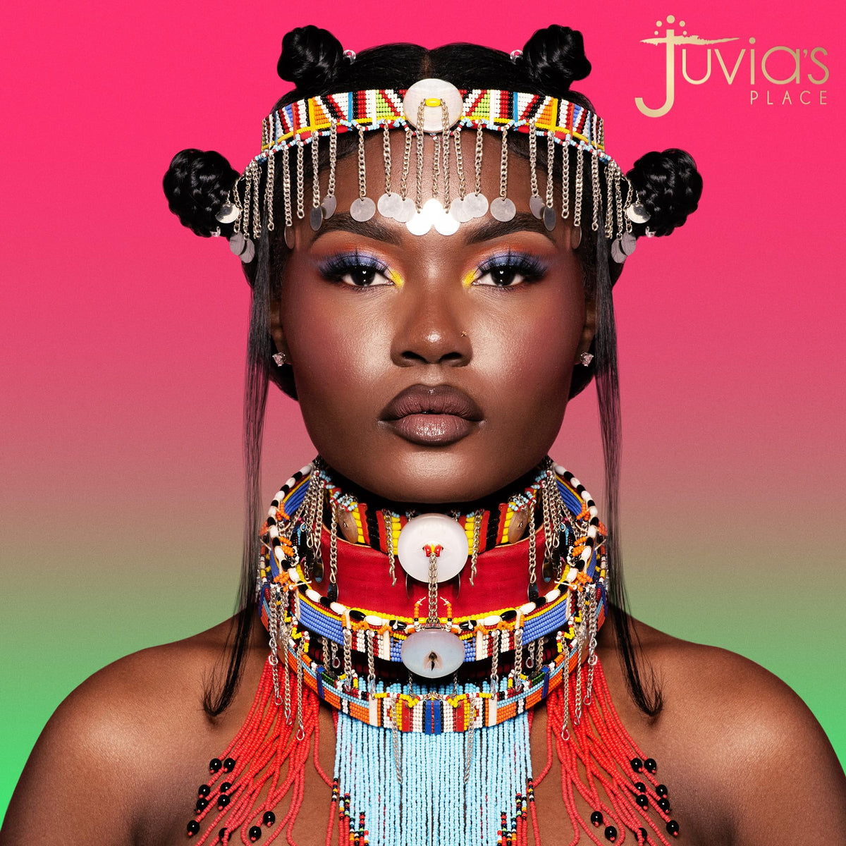 Juvia's Place palette packaging top showing cultural artwork and collectible appeal