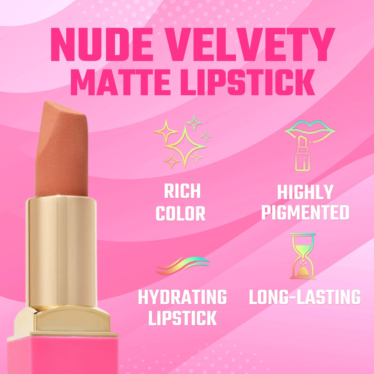 Juvia's Place lipstick bullet close-up revealing creamy tip and precise application