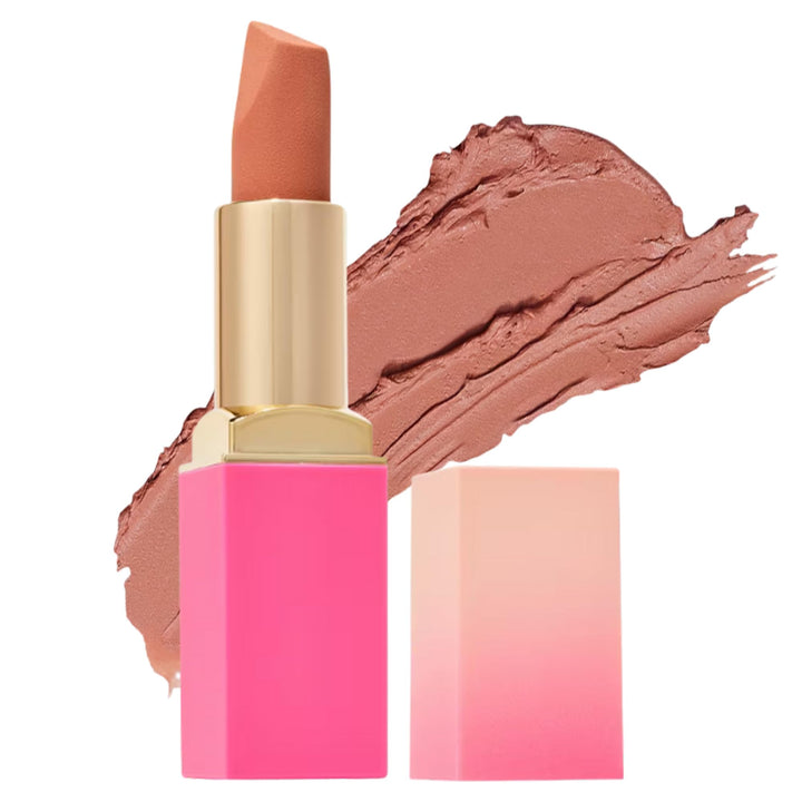 Juvia's Place front packaging showing shade name and matte finish benefit
