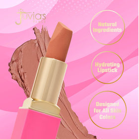 Juvia's Place lipstick texture swipe demonstrating rich pigment and smooth glide