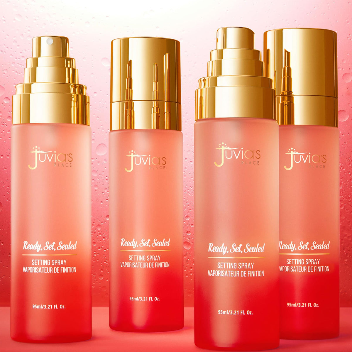 Juvia's Place bottle flatlay with styling conveying premium look and routine fit