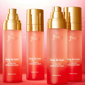 Juvia's Place bottle flatlay with styling conveying premium look and routine fit