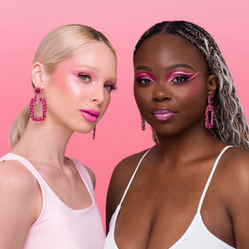 Juvia's Place model wearing Pink Velvet showcasing polished shine