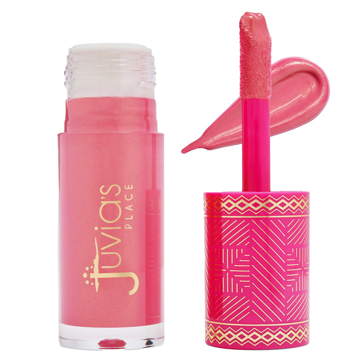Juvia's Place front packaging showing blushlighter bottle and branding for quick ID