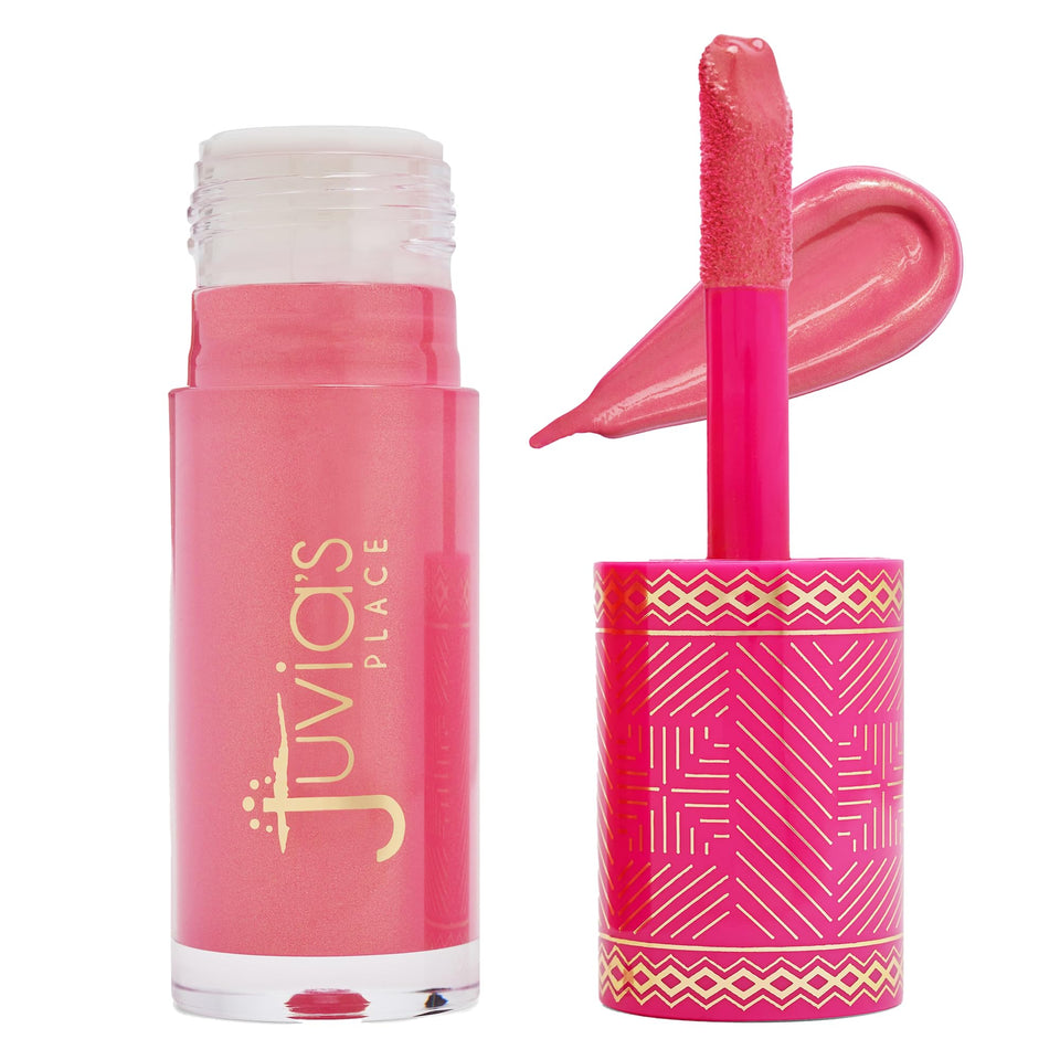 Juvia's Place front packaging showing blushlighter bottle and branding for quick ID