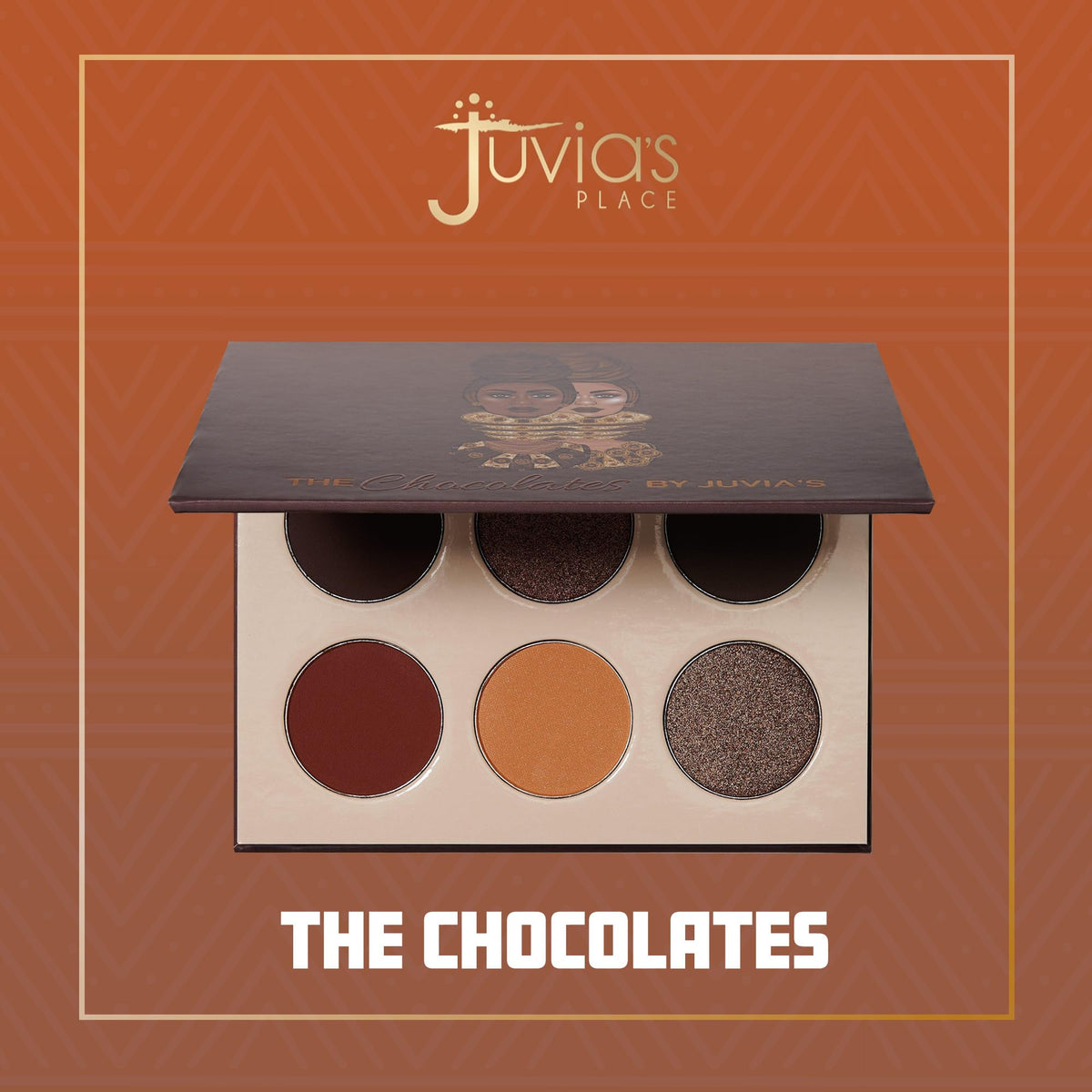 Juvia's Place close-up of pan textures highlighting smooth, pigmented formula