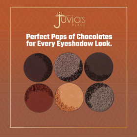 Juvia's Place arm swatches of six shades demonstrating true-to-tone payoff