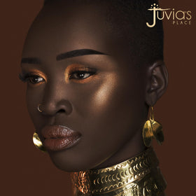 Juvia's Place palette label and outer packaging close-up highlighting brand identity