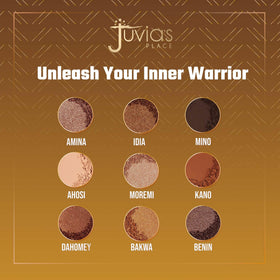 Juvia's Place eye makeup on model showcasing warm bronze lid and defined crease for impact