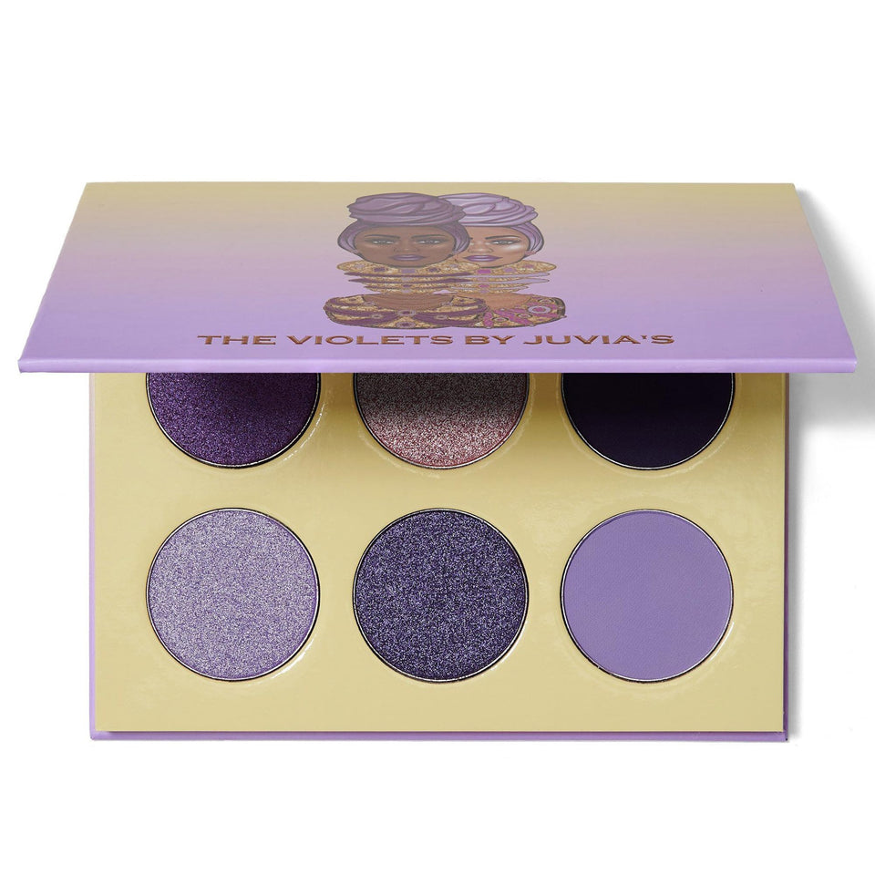 Juvia's Place front packaging showing compact violet palette and vibrant branding benefit