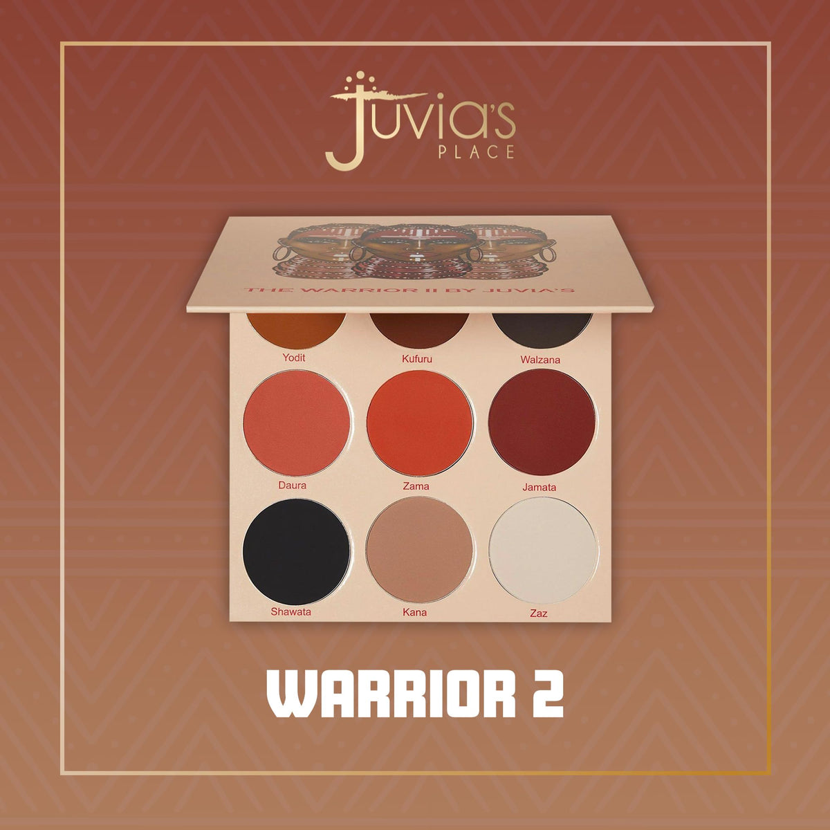 Juvia's Place metallic shade applied to lid for high-shine effect