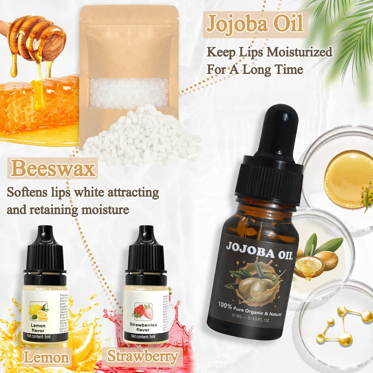 JUYRLE color powders display illustrating bright mica shades for customization
