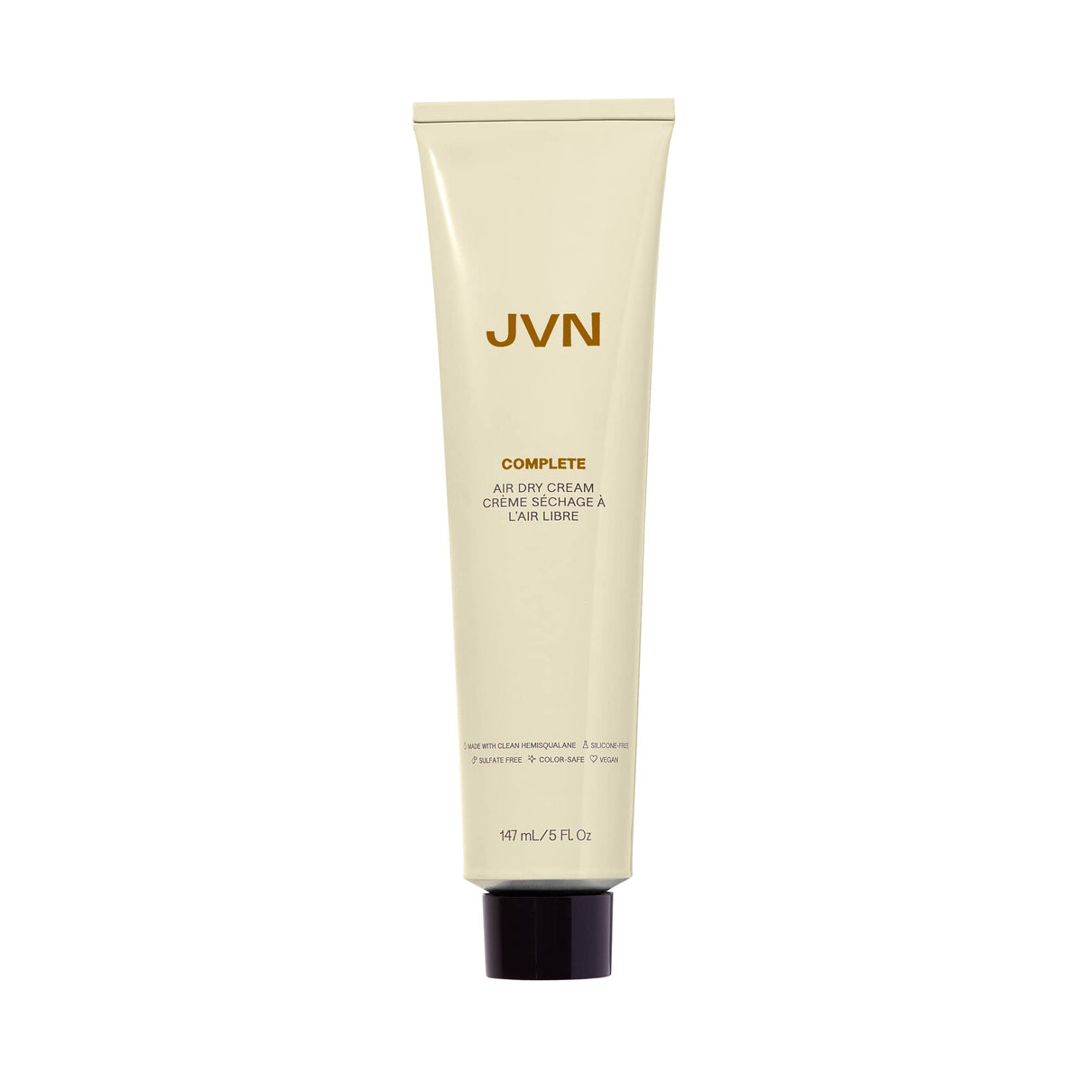 JVN front packaging of the air dry cream showing product benefits