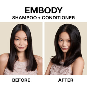 JVN Embody back label close-up highlighting ingredients and benefits