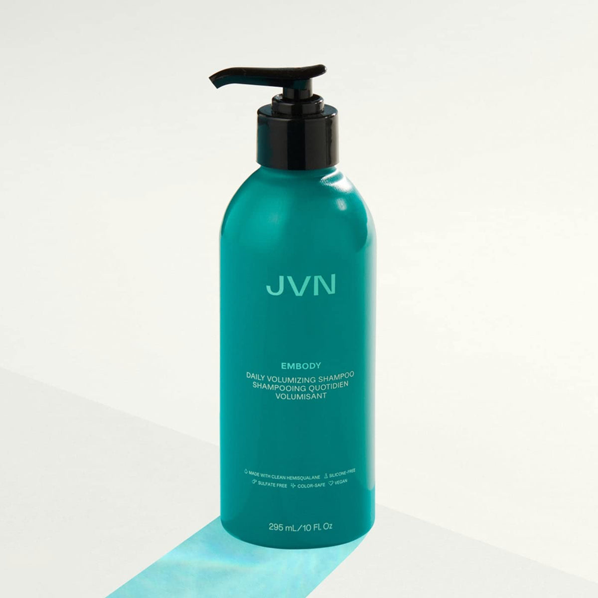 JVN Embody before and after hair showing added volume and shine