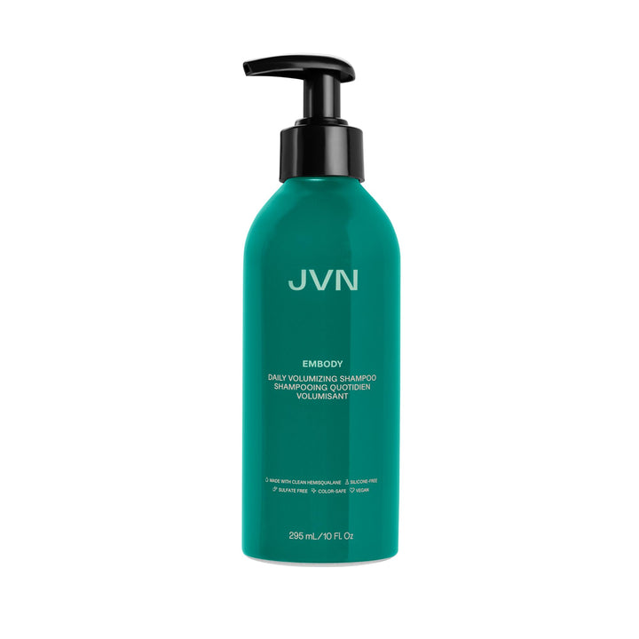 JVN Embody front packaging showing bottle and branding for fuller hair
