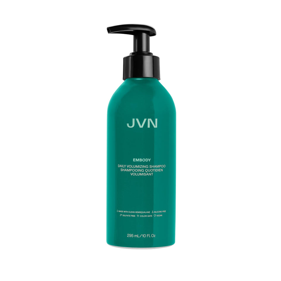 JVN Embody front packaging showing bottle and branding for fuller hair
