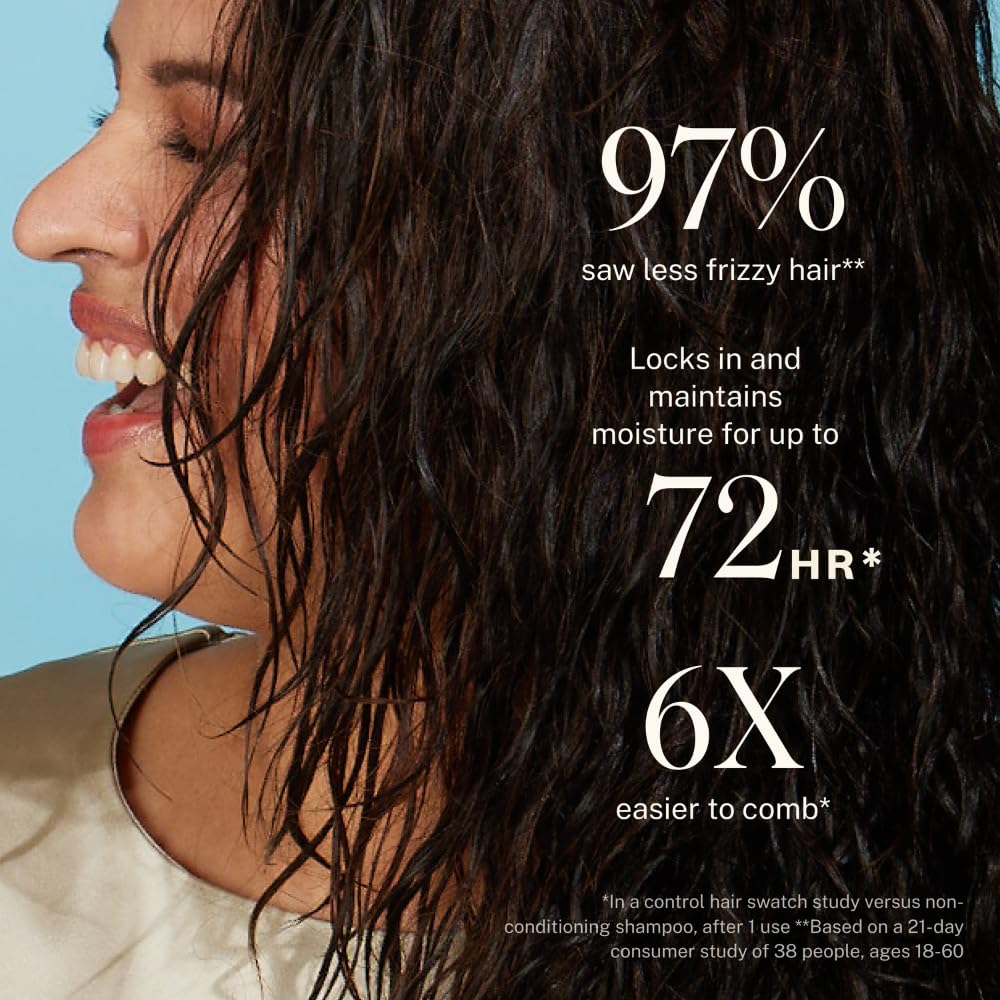 JVN misting wet hair illustrating post-wash detangling benefit