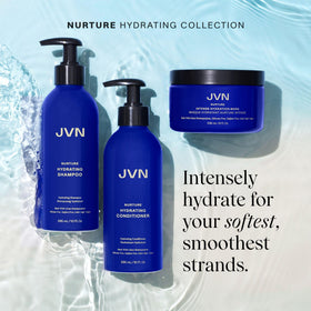 JVN bottle beside a ruler to show 10 fl oz size and travel-friendly volume