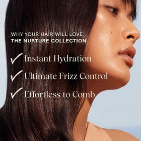 JVN shampoo in shower lathering on wet hair for detangling benefit