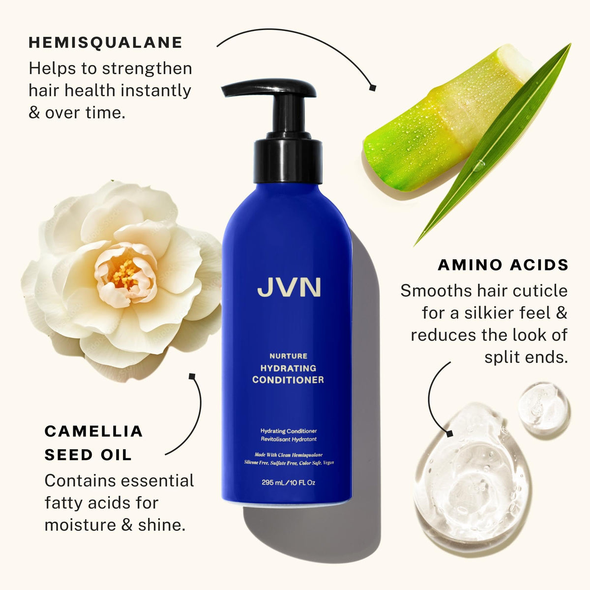JVN pump dispenser close-up for controlled use and convenient application