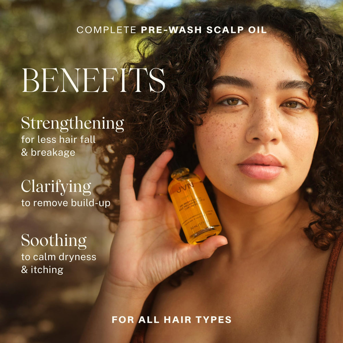 JVN dropper dispensing clear oil and precise application benefit