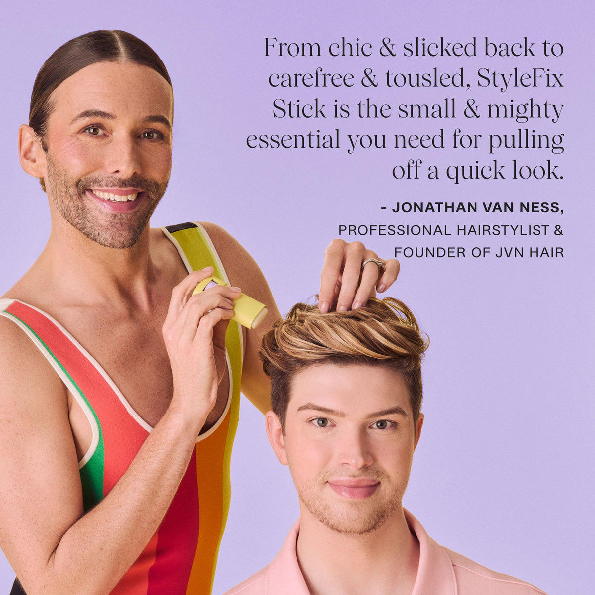 jvn StyleFix texture close-up of wax surface showing smooth glide benefit