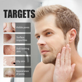 JVR application on nose demonstrating targeted blackhead removal benefit
