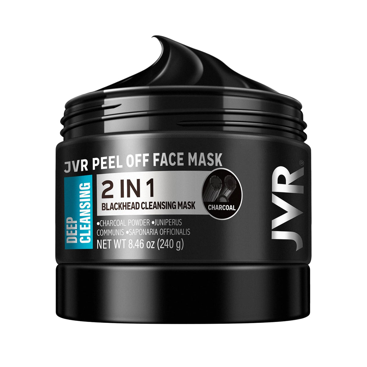 JVR front packaging showing jar and label, clear product identity benefit