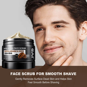 JVR texture close-up coffee granules visible for effective exfoliation