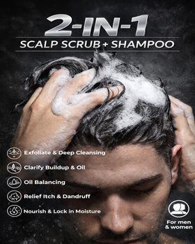 JVR whipped shampoo texture close-up showing creamy scrub and hydrating feel