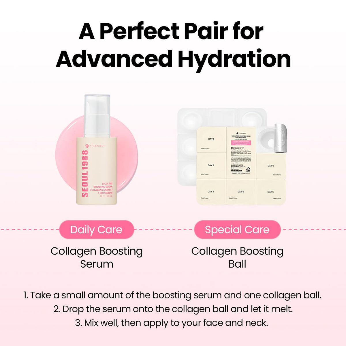 K-SECRET 30ml bottle beside a coin to show size and travel-friendly benefits