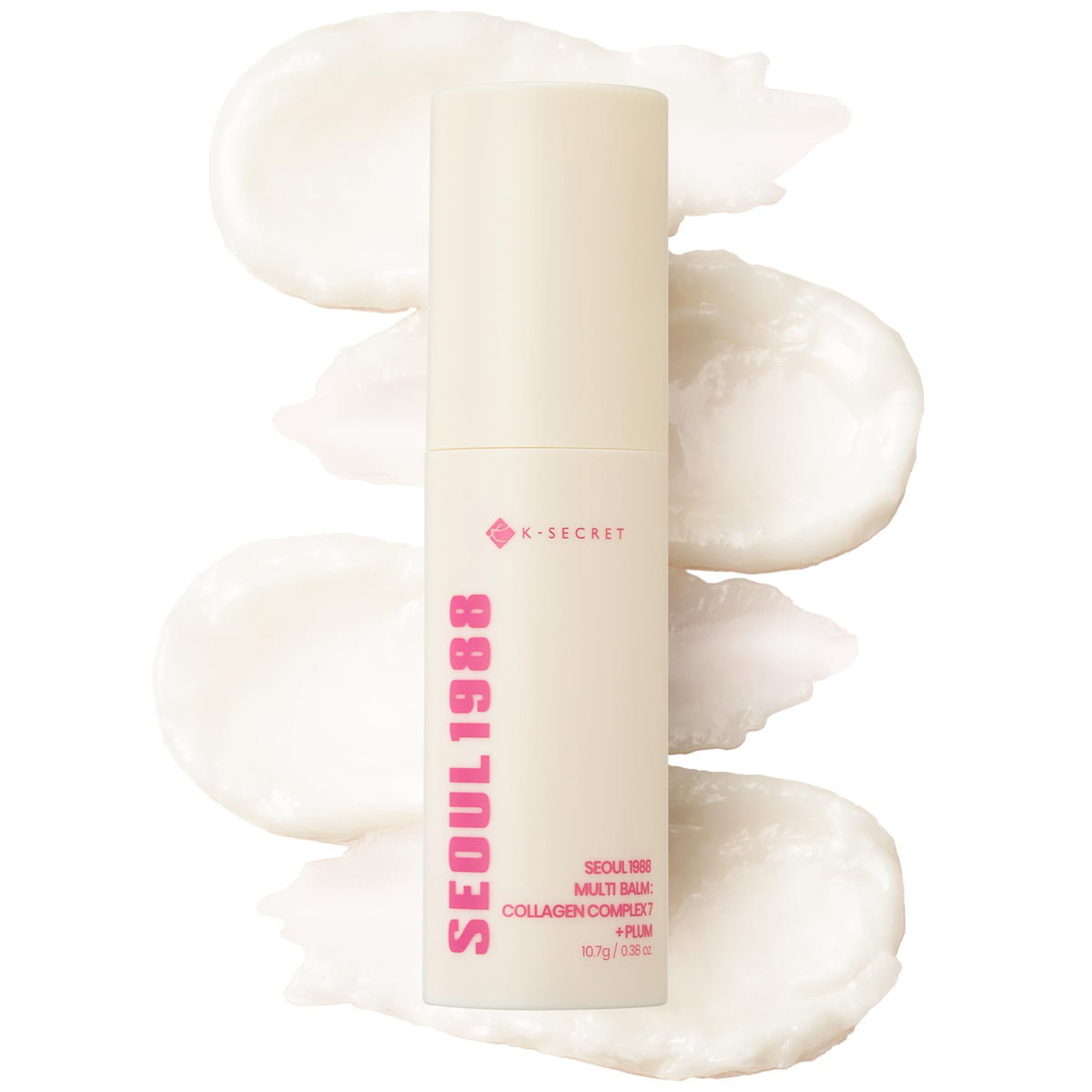 K-SECRET front view of balm stick showing compact travel-friendly design and quick hydration