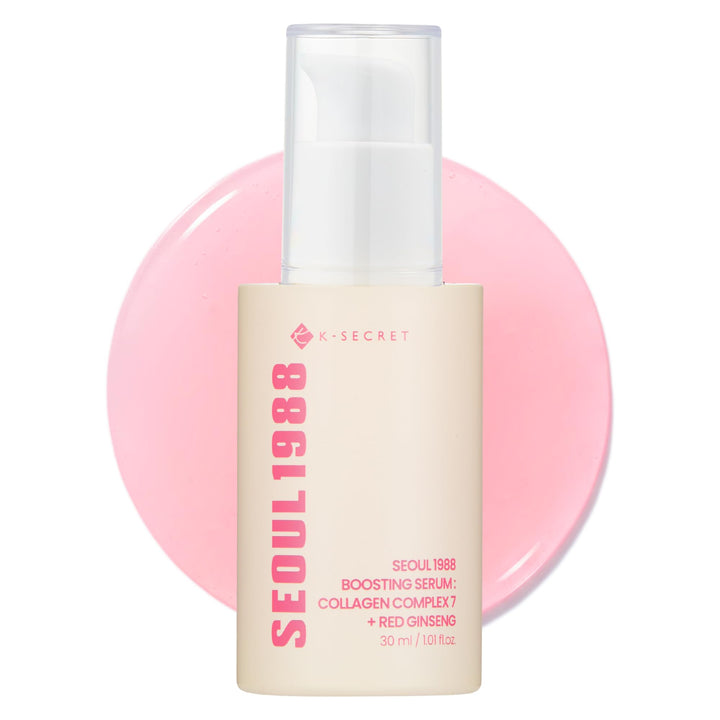 K-SECRET front packaging showing elegant bottle and product name benefits