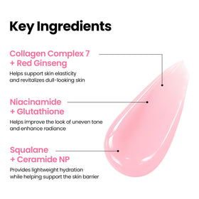 K-SECRET red ginseng and ceramide ingredients display highlighting nourishing benefits