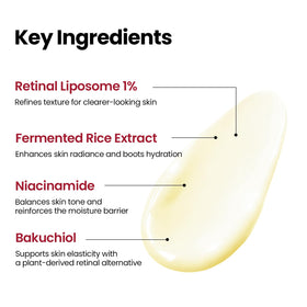 K-SECRET open jar revealing creamy retinal liposome formula