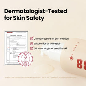 K-SECRET label ingredient list detail highlighting snail mucin concentration and transparency