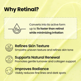 K-SECRET label close-up listing retinal and supportive ingredients clearly