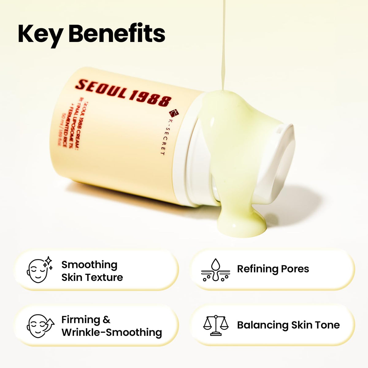 K-SECRET pump dispensing a controlled amount for gentle use