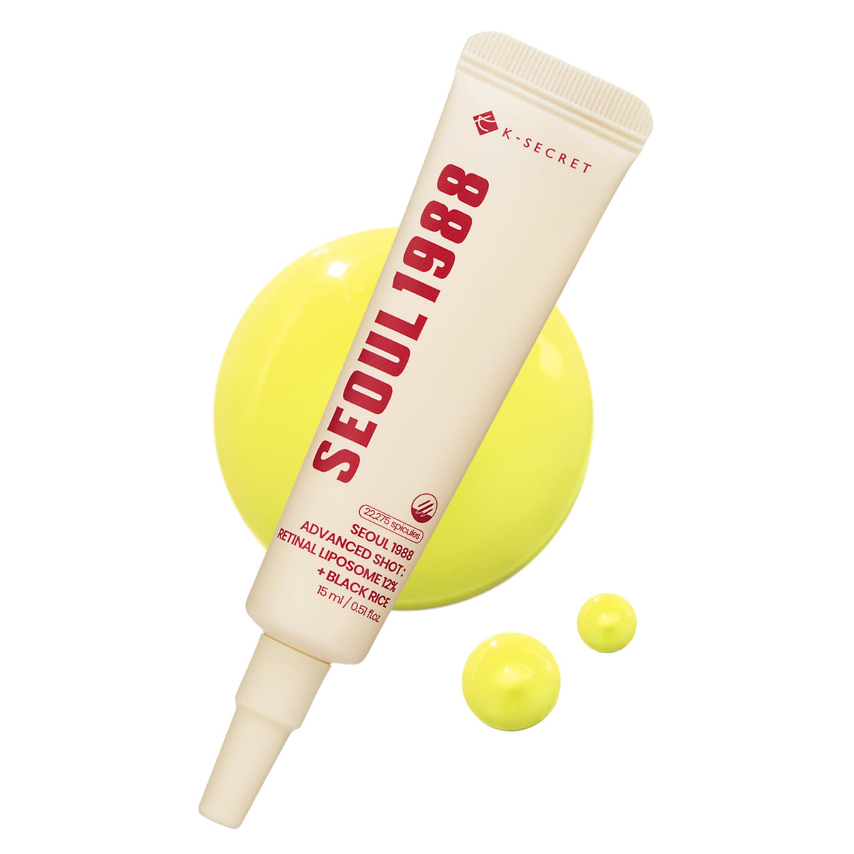 K-SECRET front packaging showing compact bottle and clear dosing benefit