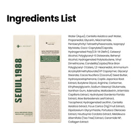 K-SECRET visual of ceramide and niacinamide icons, communicating barrier support