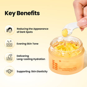 K-SECRET gel texture close-up demonstrating lightweight hydration