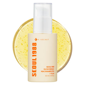 K-SECRET front bottle shot showing serum packaging and clean formulation benefit