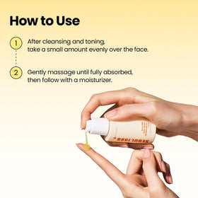 K-SECRET serum bottle held in hand to show 30ml size and travel-friendly convenience